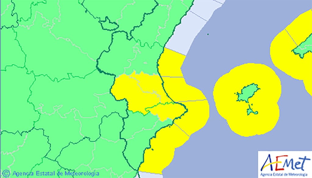 Imagen: Alerta amarilla para las próximas jornadas