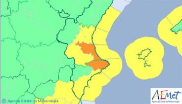 Alerta naranja por lluvias en la Marina Alta