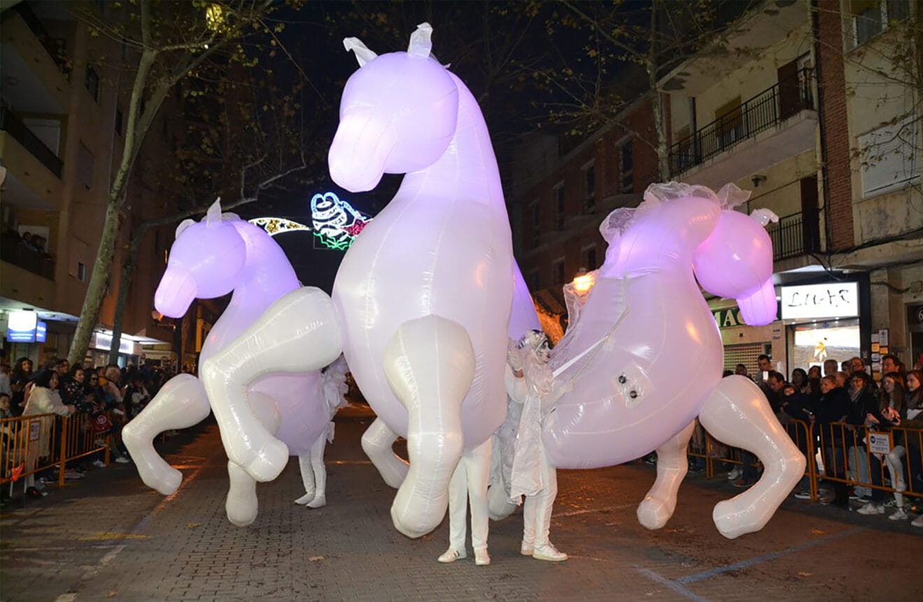 Animación durante la cabalgata de los Reyes Magos