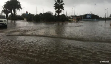 Calles de Dénia tras las primeras lluvias de diciembre 97