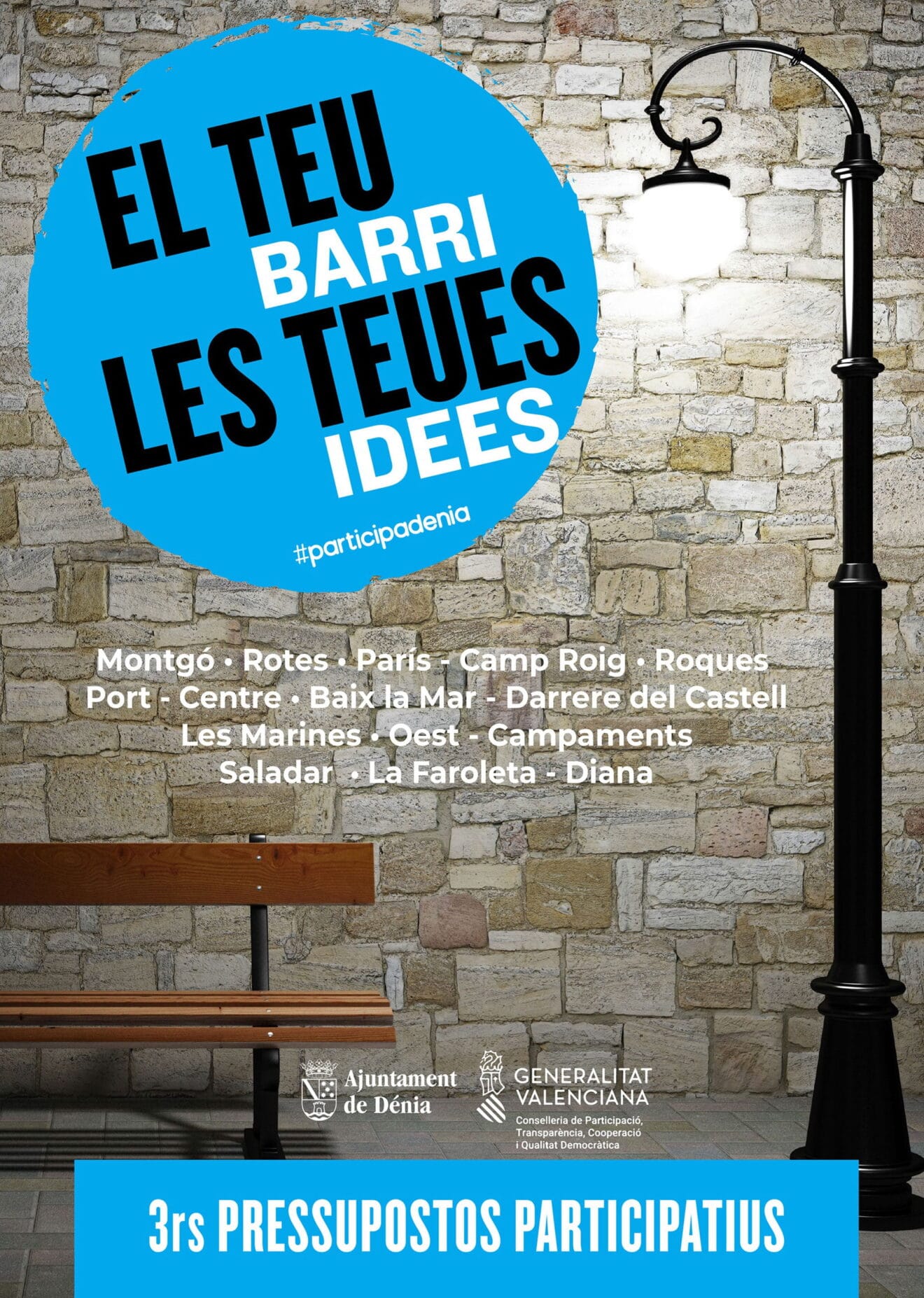 Cartel oficial de la campaña de Presupuestos Participativos 2020
