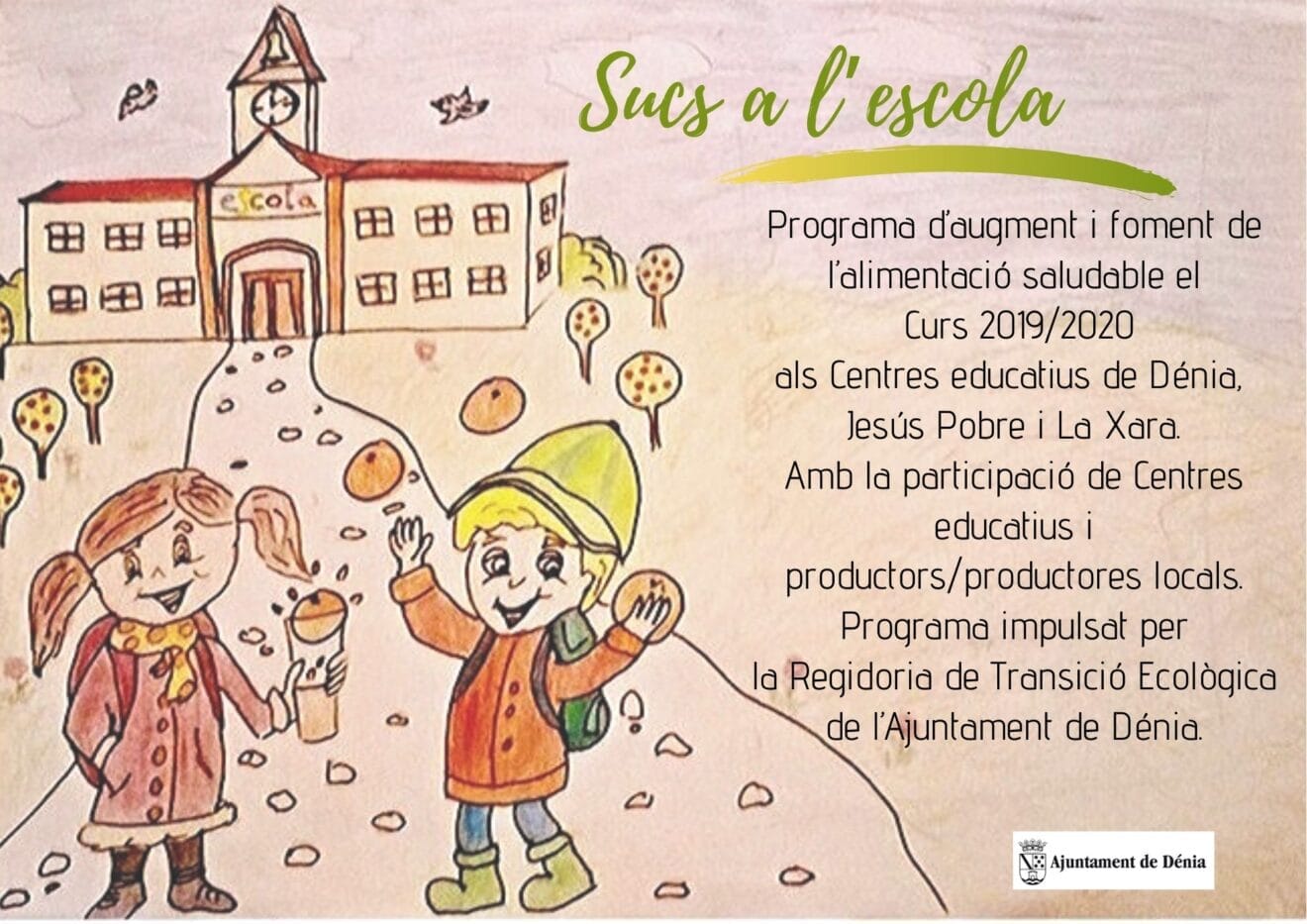 Cartel Sucs a l'escola