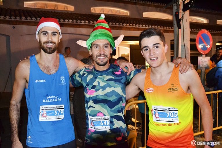 Los tres primeros clasificados