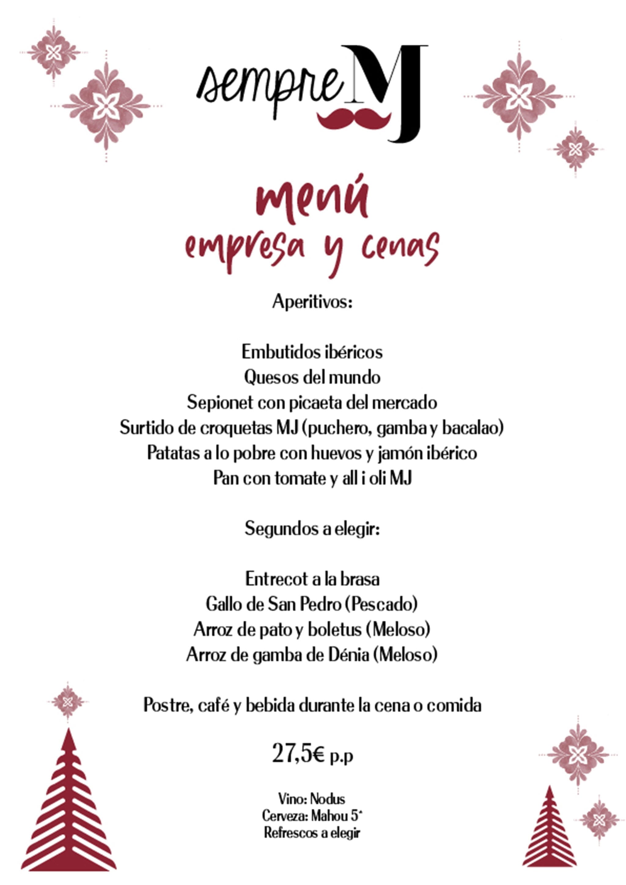 Imagen: Menú de empresa en Casa Miguel Juan