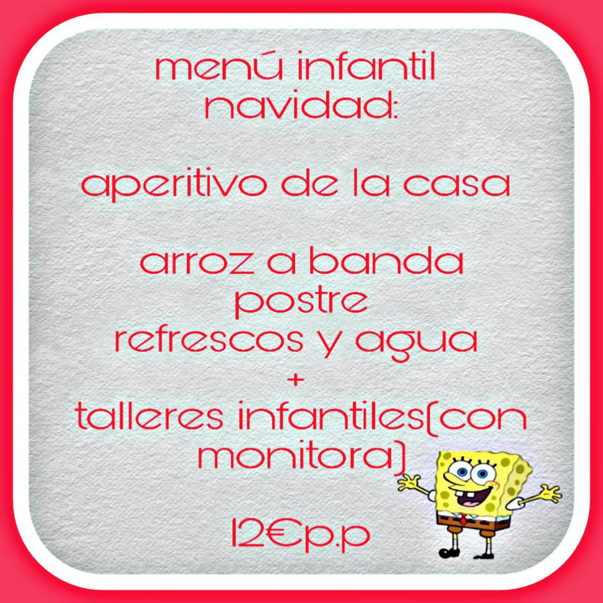 Imagen: Menú infantil para Navidad en Tapes del Port