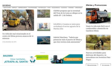 Nueva estructura de la sección de sociedad y promociones a la derecha