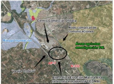 propuesta de cedma para ubicar la estacion terminal del tren de la costa