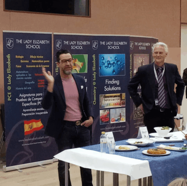 Imagen: Quique Dacosta en The Lady Elizabeth School