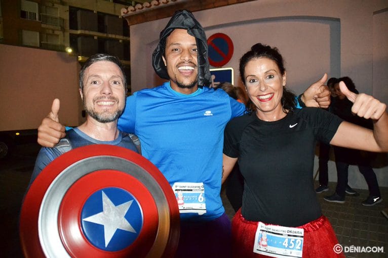 Tres atletas dianenses tras la carrera