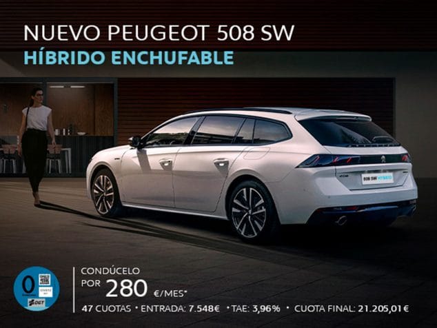 Imagen: Peugeot 508 híbrido enchufable - Peumóvil