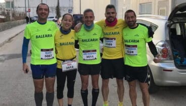 Atletas del Dénia Corre en Palmera