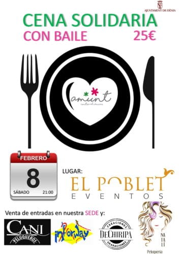 Cartel de la cena de AMUNT