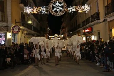Danza durante la cabalgata de los Reyes Magos