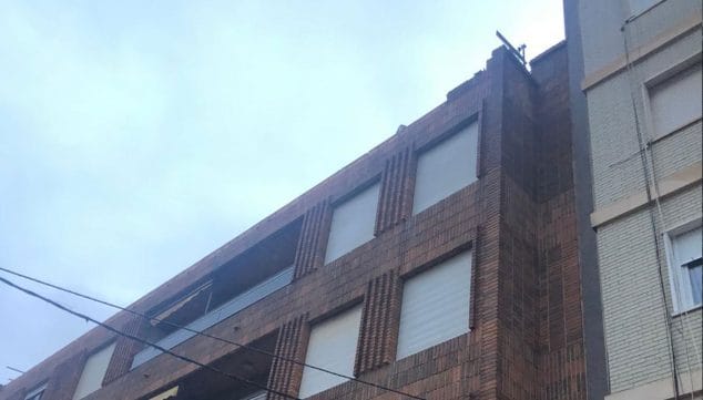 derrumbe muro azotea temple de sant telm