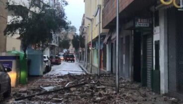 Se cae un muro desde una azotea en Temple de Sant Telm