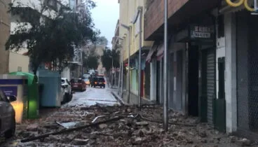Se cae un muro desde una azotea en Temple de Sant Telm