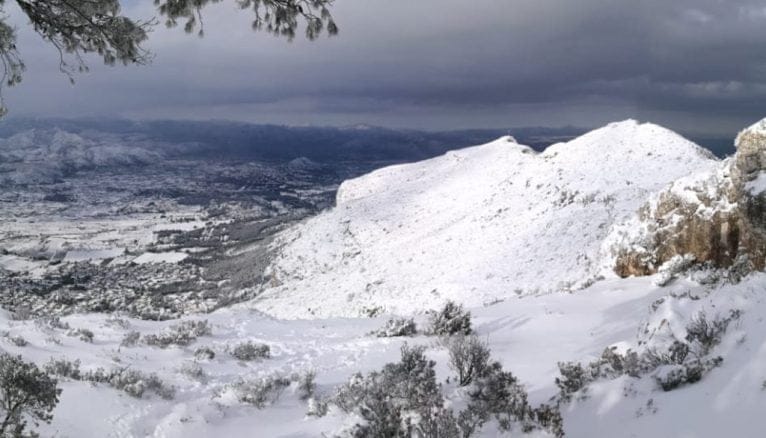 Desde lo alto del blanco Montgó