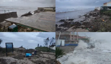 Destacada el temporal en Les Deveses
