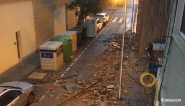Destrozos por la lluvia
