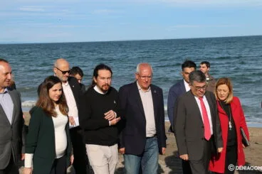 El vicepresidente del Gobierno visita Dénia tras el temporal