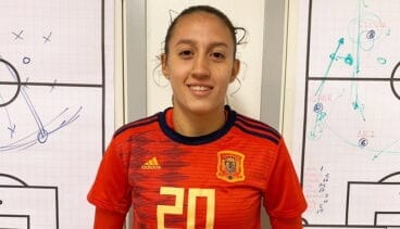 fiamma benitez con la camiseta de la seleccion espancc83ola
