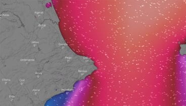 Fuerte oleaje en Dénia
