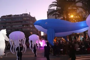 Inicio de la cabalgata de Reyes de 2020