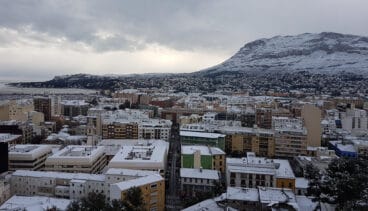 La gran nevada del 17 en Dénia