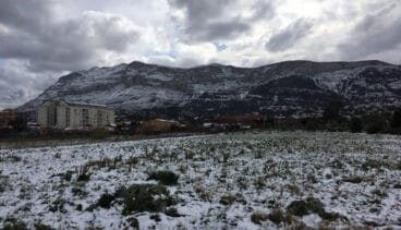 La nieve cuaja en Dénia