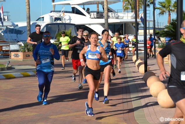 mayca sala durante la carrera