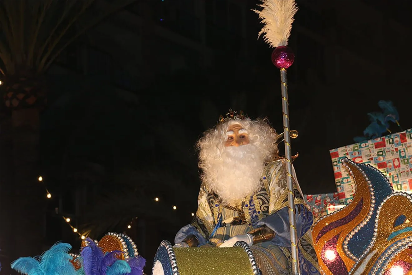 Melchor desde su cabalgata