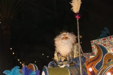 Melchor desde su cabalgata