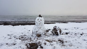 Muñeco de nieve en el Raset