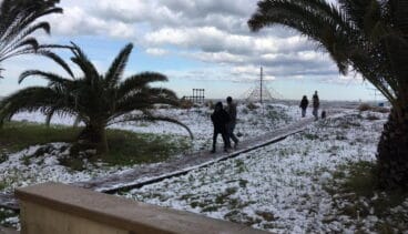 Nieve en la playa Raset