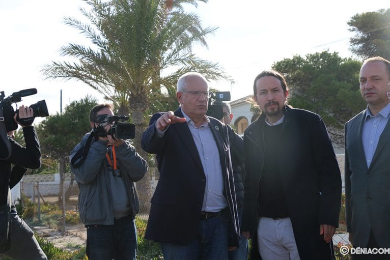 Pablo Iglesias comprueba el alcance de los daños en Dénia  15