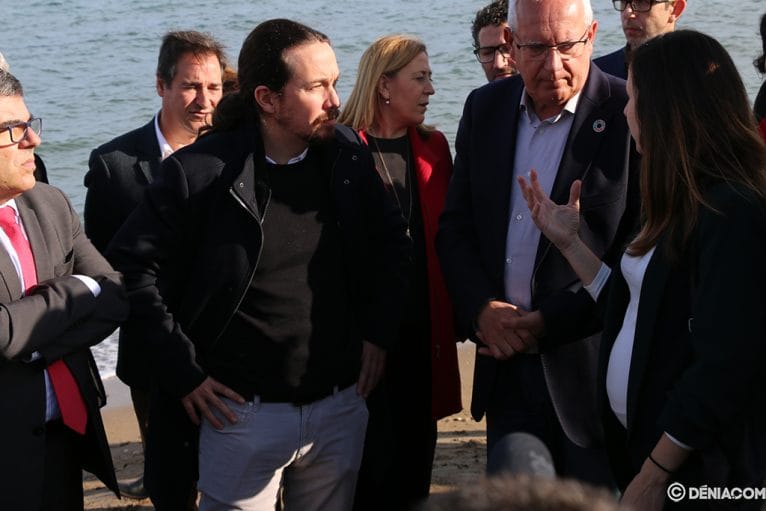 Pablo Iglesias comprueba el alcance de los daños en Dénia  21