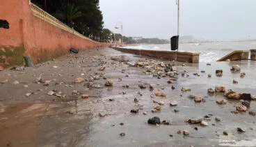 paseo de la marineta tras el temporal
