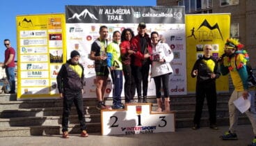 podio en el almedia trail