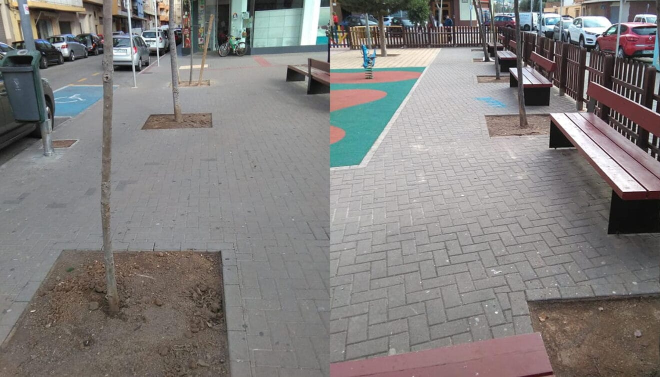 Portada parque calle Elx