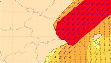 Habrá rachas de hasta 100 kilómetros por hora