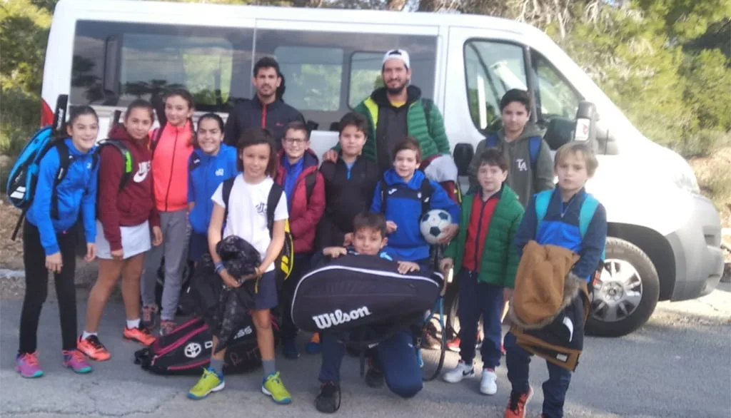 Tenistas del CT Dénia en Benidorm