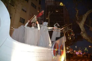 Una de las carrozas de la cabalgata de Reyes de 2019