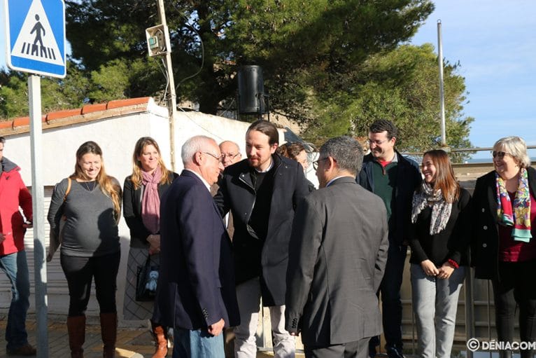 Vicent Grimalt recibe a Pablo Iglesias