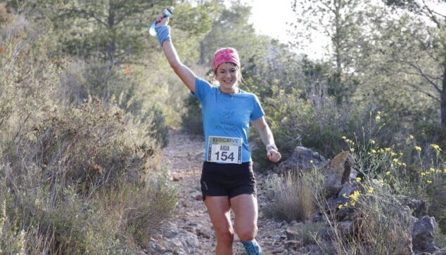 Imagen: Aida Pérez en la carrera de Pedreguer