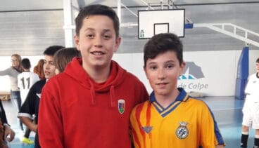 carlos y cayetano entrenando con la seleccion valenciana alevin