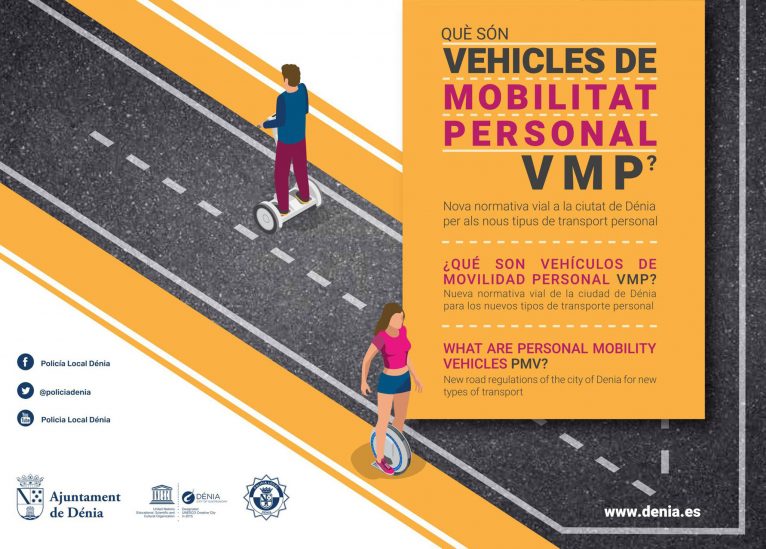 Infografía sobre la normativa de conducción de los VMP - Gestoría Puig Cañamás