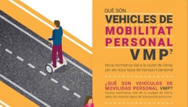 Cartel informativo sobre Vehículos de Movilidad Personal – Gestoría Puig Cañamás