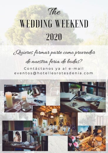 Cartel del Wedding Weekend en Hotel Les Rotes