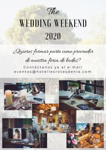 Cartel del Wedding Weekend en Hotel Les Rotes