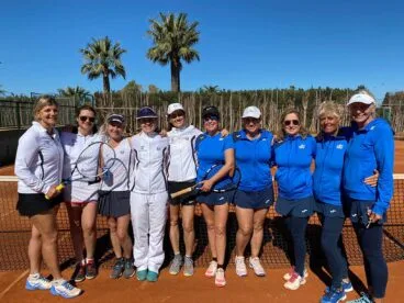 Equipo de veteranas A del CT Dénia